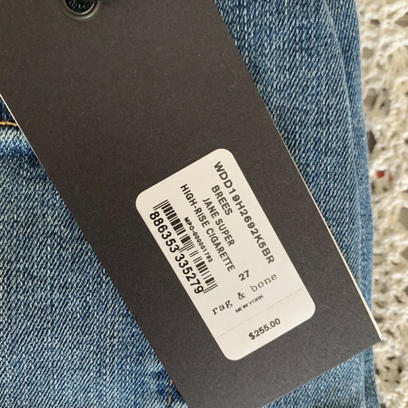 NWT Rag and Bone Super High Rise Jane Jeans sz 27 - Picture 7 of 10